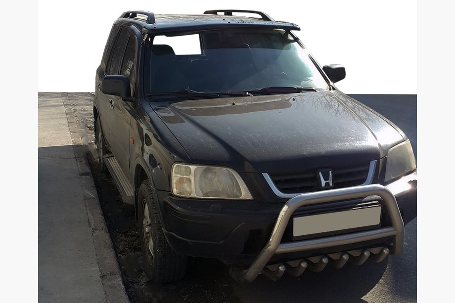 Honda CRV 1996–2001 Forrudevisir (sort højglans, 5 mm) Image