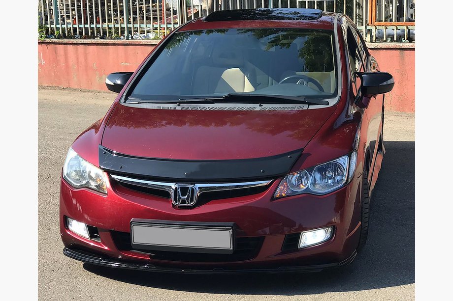 Honda Civic Sedan VIII 2006–2011 Motorhjelmsdeflektor (EuroCap) Foto 1
