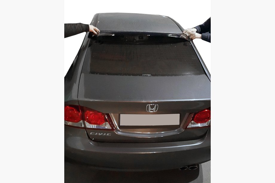 Honda Civic Sedan VIII 2006–2011 Rudespoiler (sort, ABS) Image