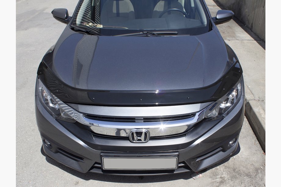 Honda Civic Sedan X 2016–2021 Motorhjelmsdeflektor (EuroCap) Image