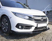 Honda Civic Sedan X 2016–2021 Frontlæbe til forreste kofanger V1 (sort) foto 1