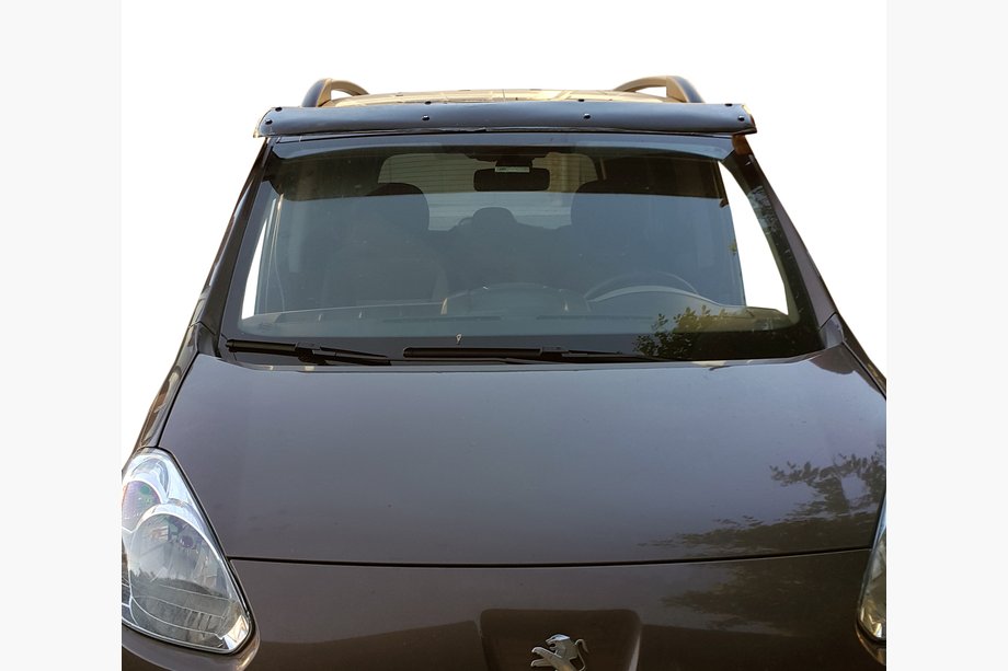 Citroen Berlingo 2008–2018 Forrudevisir (sort højglans, 5 mm) Foto 2