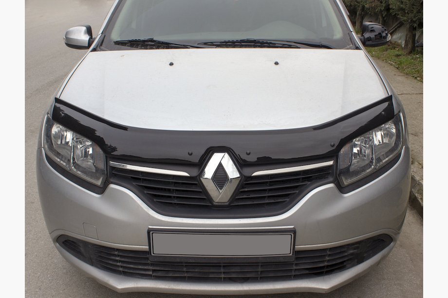 Renault Logan II 2013–2022 Motorhjelmsdeflektor (EuroCap) Image
