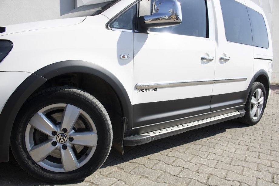 Volkswagen Caddy 2004–2010 Sæt med sidepyntlister og skærmforøgere Image