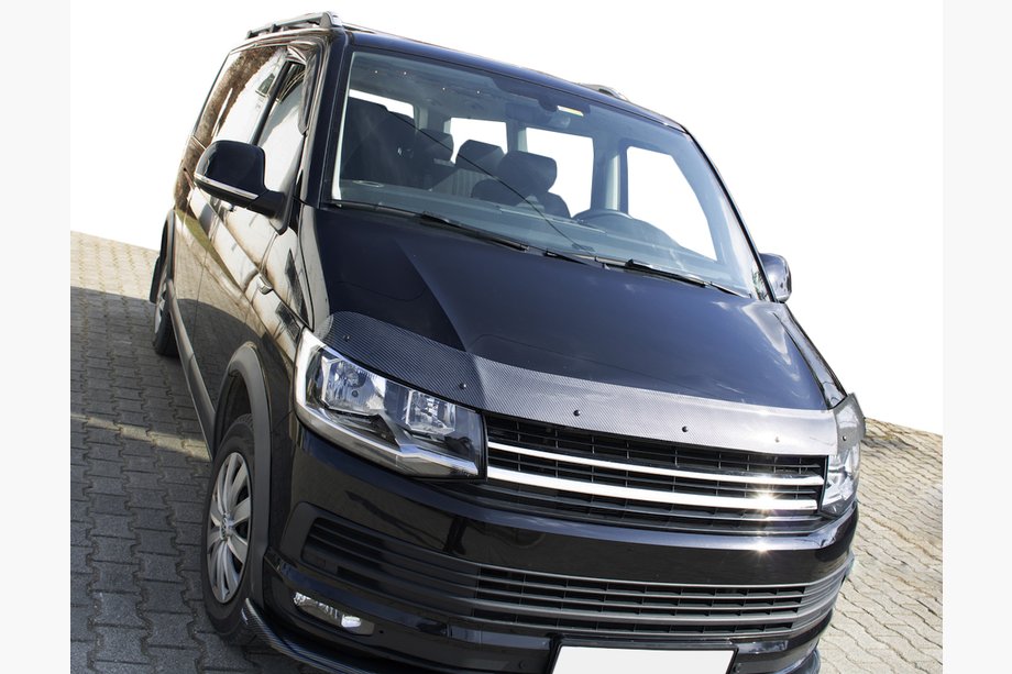 Volkswagen T6 2015–2024 Insektskjold til motorhjelm i carbon-look (EuroCap) Image