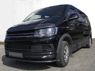 Volkswagen T6 2015–2024 Front læbespoiler, carbon-look 2015-2018 (ABS) foto 1