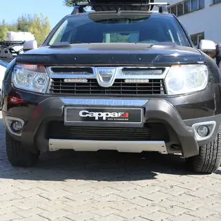 Front kofangerlæbe (ABS, grå) Renault Duster 2008–2017 foto 1