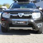 Renault Duster 2008–2017 Front kofangerlæbe (ABS, grå) foto 1