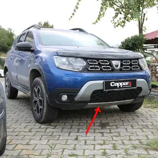 Nedre frontbumperlip (ABS, grå) Renault Duster 2018–2024 foto 1