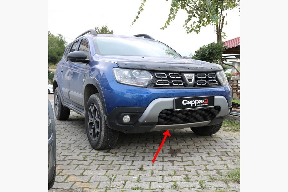 Dacia Duster 2018–2024 Nedre frontbumperlip (ABS, grå) Image