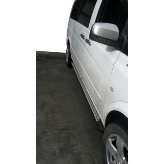 Dot-line sidetrin (2 stk., aluminium) Mercedes Vito W639 2004–2014