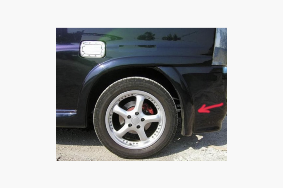 Mercedes Vito W638 1996–2003 Bageste stænklap-dæksler (til lakering) Image