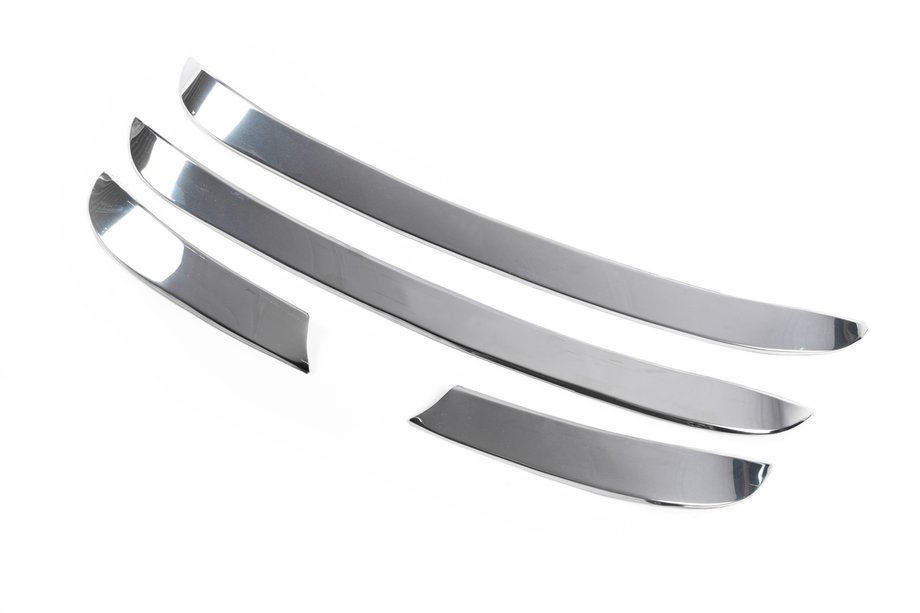 Hyundai Santa Fe 2 2006–2012 Kølergrill-lister (2010-2012, 4 stk., rustfrit stål) Image