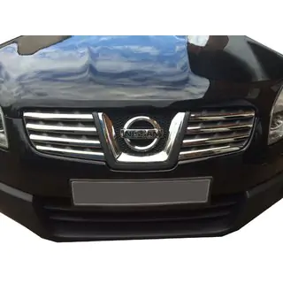 Kølergrill-lister (8 stk., rustfrit stål) Nissan Qashqai 2007–2010 foto 1