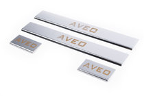 Chevrolet Aveo T300 2011–2020 Carmos V1 dørtrinslister (4 stk., rustfrit stål) foto 1