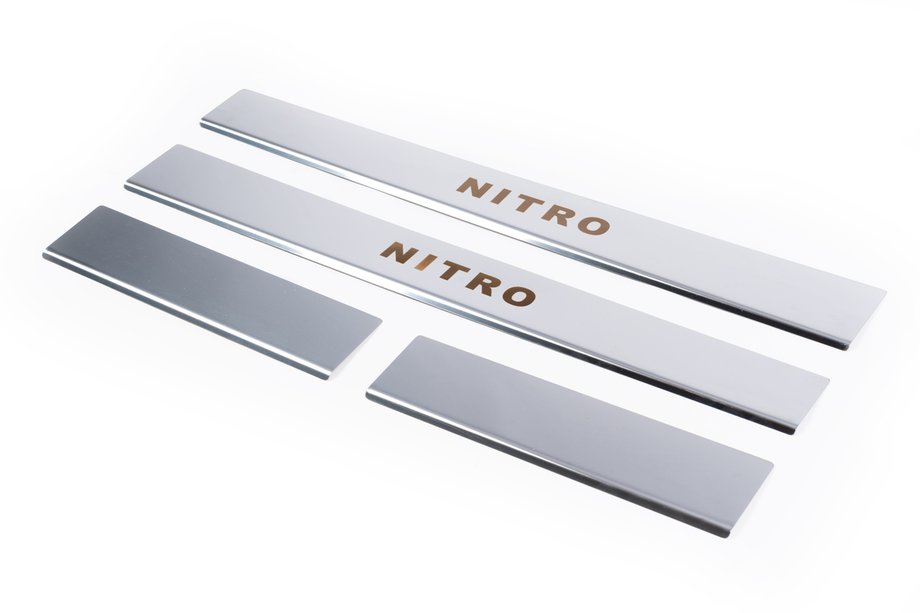 Dodge Nitro 2006–2011 Dørtrinslister Carmos til nederste del (rustfrit stål) Image