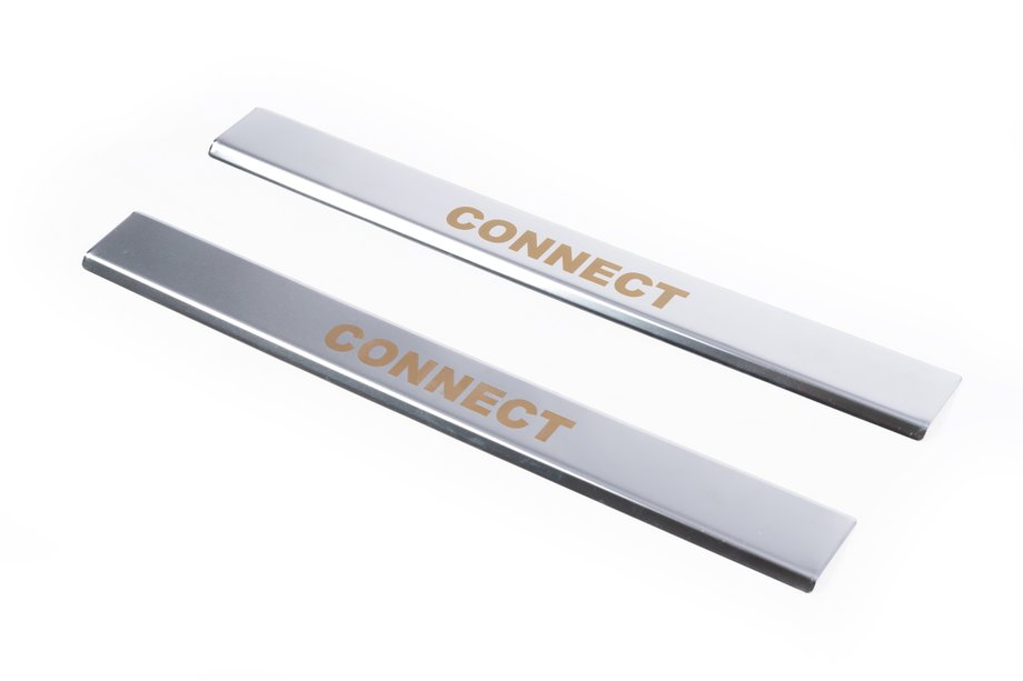 Ford Connect 2006–2009 Dørtrinslister Carmos V1 (2 stk., rustfrit stål) Image