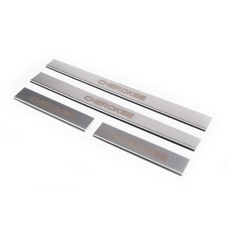 Dørtrinslister Carmos V1 (4 stk., rustfrit stål) Jeep Cherokee/Liberty 2007–2013 foto 1
