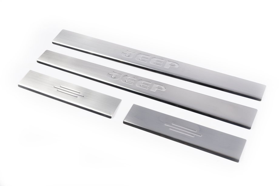 Jeep Cherokee/Liberty 2007–2013 Dørtrinslister Carmos V2 (4 stk., rustfrit stål) Image
