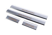Nissan Qashqai 2007–2010 Krom dørtrinslister i rustfrit stål til plastik (4 stk.) foto 5