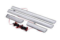 Nissan Tiida 2004–2011 Libao dørtrinslister med LED-belysning (4 stk., rustfrit stål) foto 1