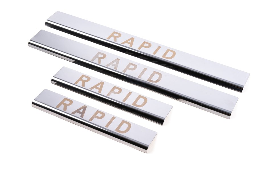 Skoda Rapid 2012–2019 Dørtrinslister Carmos V1 (4 stk., rustfrit stål) Image
