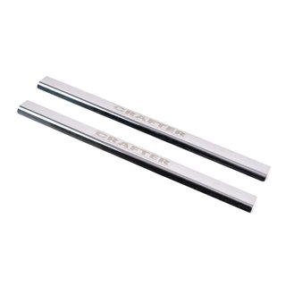 Laser dørtrinslister (2 stk., stål)