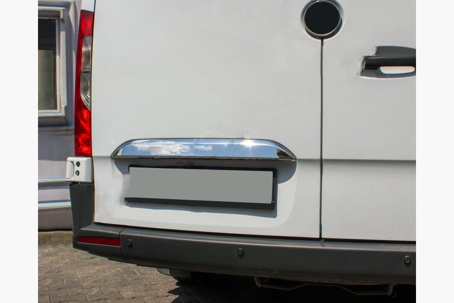 Mercedes Sprinter W907/W910 2018– Kromliste over nummerpladen (rustfrit stål) Image