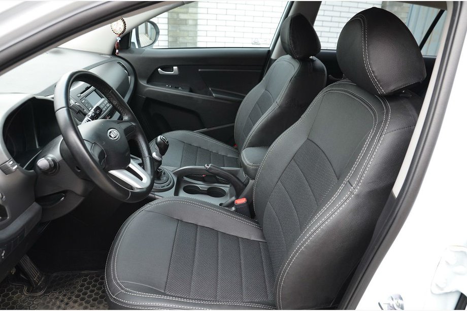 Kia Sportage 2010–2015 Modeltilpassede sædeovertræk SoyuzAuto Dynamic Image