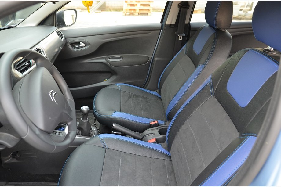 Citroen C-Elysee 2013–2022 Sædeovertræk SoyuzAuto i læderlook Image