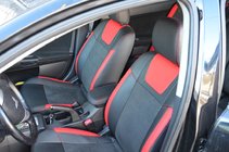 Mitsubishi Lancer X 2008– Sædeovertræk SoyuzAuto i læderlook foto 1