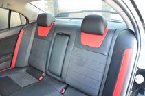 Mitsubishi Lancer X 2008– Sædeovertræk SoyuzAuto i læderlook foto 2