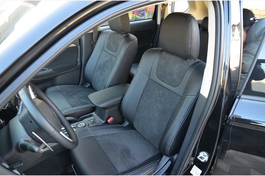 Mitsubishi Outlander 2012–2021 Sædeovertræk SoyuzAuto i læderlook Image