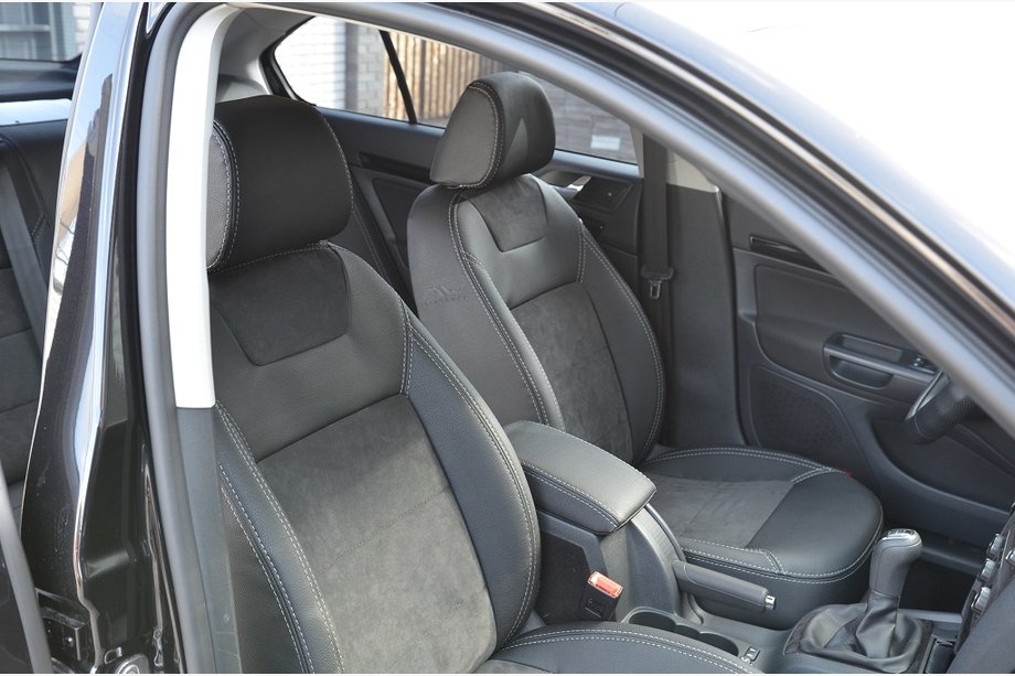 Skoda Octavia II A5 2006–2010 Sædeovertræk SoyuzAuto i læderlook Image