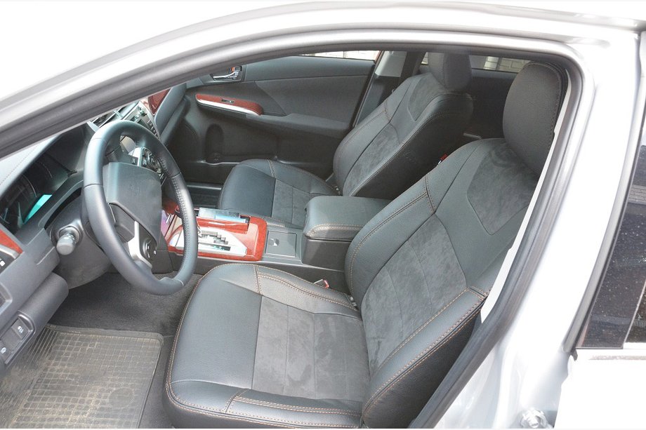 Toyota Camry 2011–2017 Bilsædeovertræk (kunstlæder / Alcantara-erstatning, Elite) Image