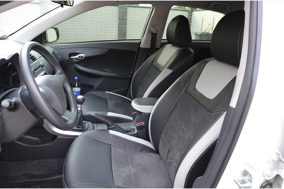 Toyota Corolla 2007–2013 Originale sædeovertræk SoyuzAuto Leather style Image