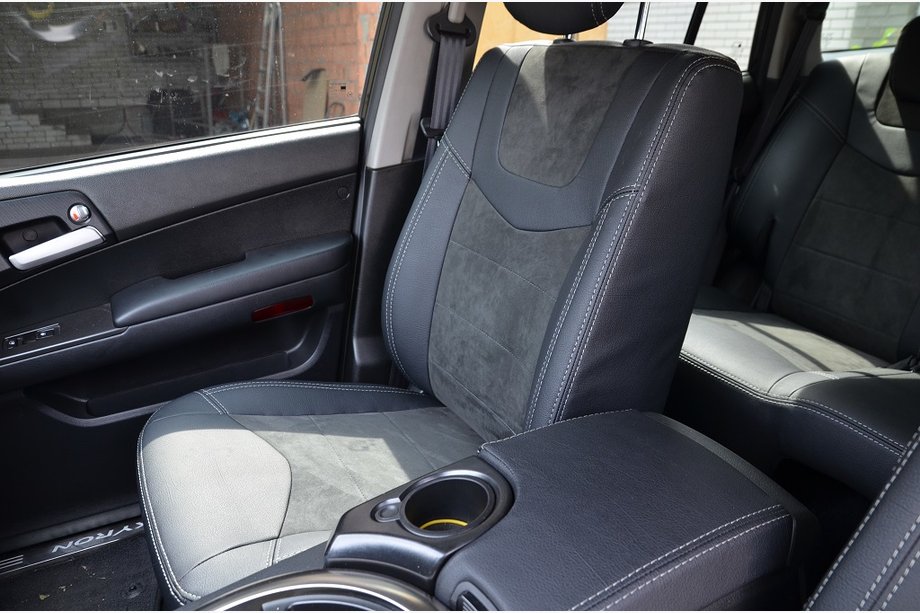SsangYong Kyron 2005–2014 Sædeovertræk SoyuzAuto Leather style Image