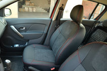 Renault Sandero 2013–2022 Sædeovertræk SoyuzAuto Leather style foto 2
