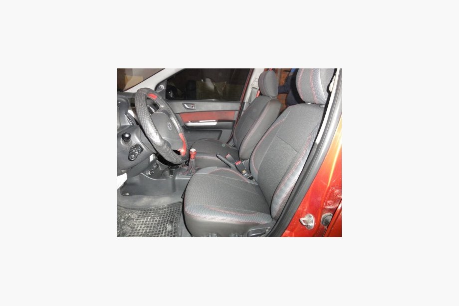 Hyundai Getz 2002– Sædebetræk (kunstlæder + stof) Image