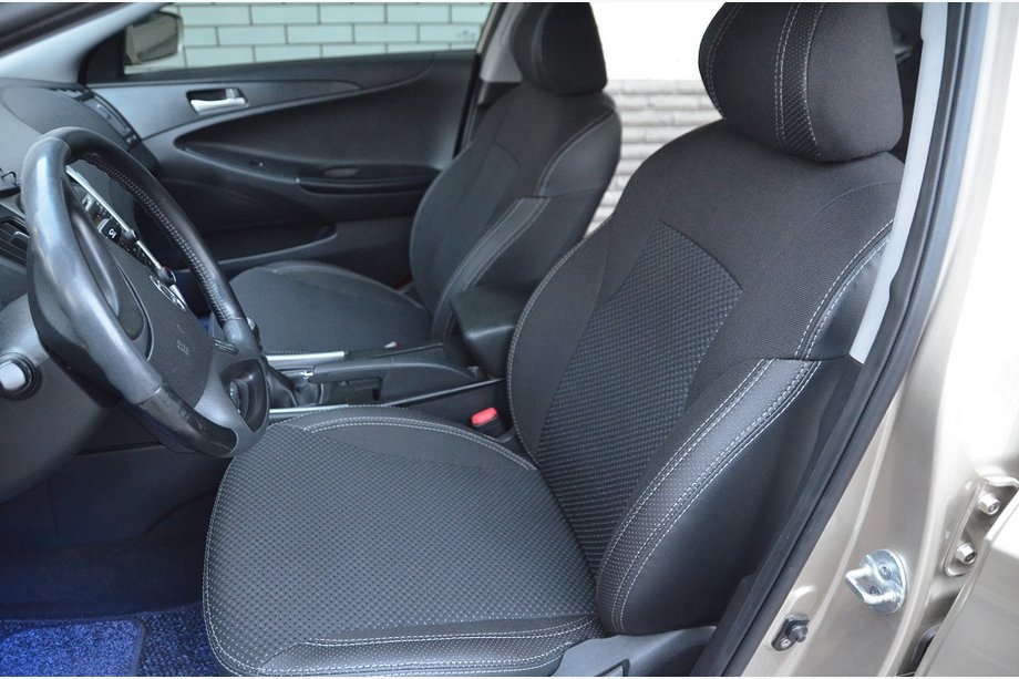 Hyundai Sonata YF 2010–2014 Sædeovertræk i kunstlæder SoyuzAuto Premium Image