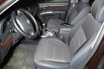 Hyundai Santa Fe 2 2006–2012 Sædeovertræk (kunstlæder→stof, Premium) foto 4