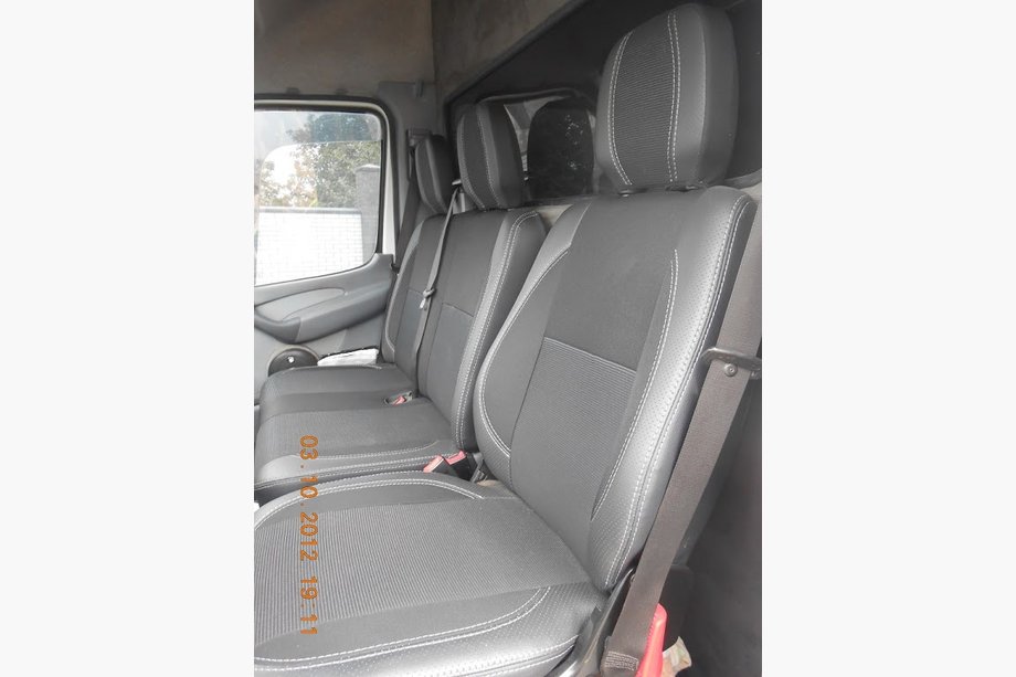 Mercedes Sprinter W901/902/903/904/905 1995–2006 Originale Premium sædeovertræk (kunstlæder + stof) 1+1 Image