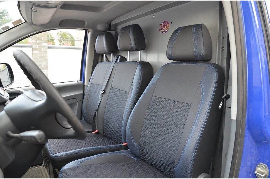 Mercedes Vito W639 2004–2014 Sædeovertræk til bil (kunstlæder↗stof, Premium) 1↗1 Image