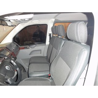 Sædeovertræk i kunstlæder og stof (Premium) Volkswagen T5 Caravelle 2004–2010 foto 2
