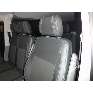 Sædeovertræk i kunstlæder og stof (Premium) Volkswagen T5 Caravelle 2004–2010 foto 1