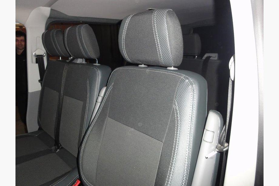 Volkswagen T5 Transporter 2003–2010 Sædeovertræk (kunstlæder↗stof, Premium) Image