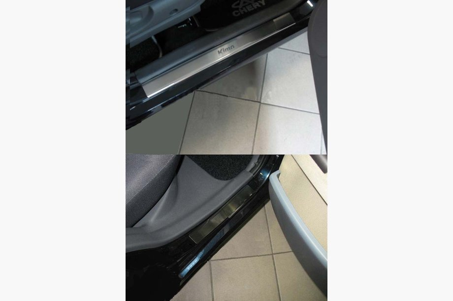 Chery Kimo 2007–2015 Dørtrinslister Natanika Premium (4 stk., rustfrit stål) Image