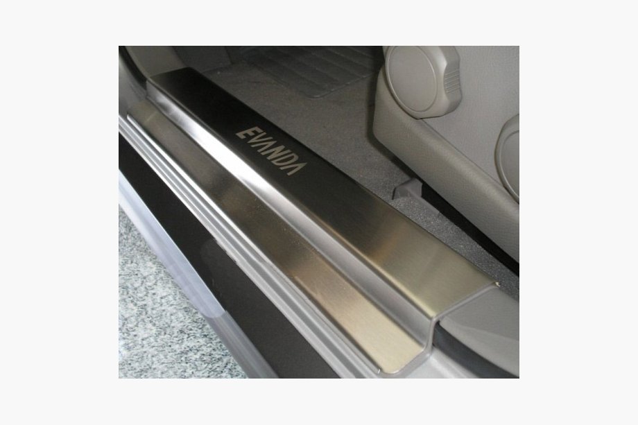 Chevrolet Evanda 2000–2006 NataNika Premium dørtrinslister (4 stk., rustfrit stål) Image