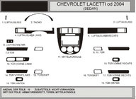 Chevrolet Lacetti 2003–2024 Instrumentbrætbeklædning til Sedan (Hartman) Valnød foto 1