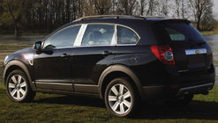 Opel Antara 2006–2017 Rustfri stolpelister foto 1